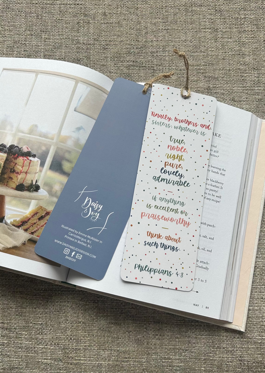 Philippians 4:8 (Finally, brothers and sisters...) Bookmark