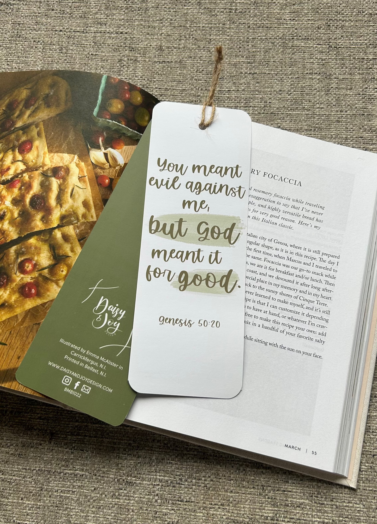 Genesis 50:20 Bible verse bookmark