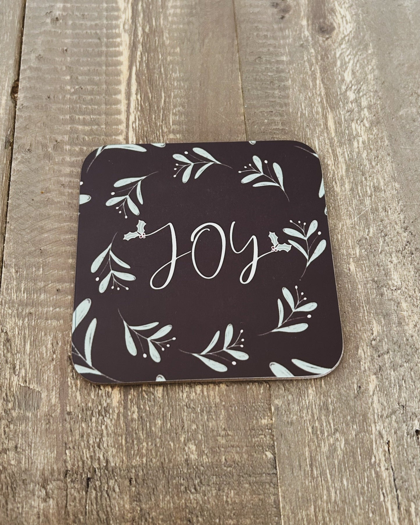Joy Christmas coaster