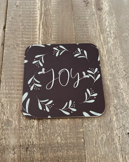 Joy Christmas coaster