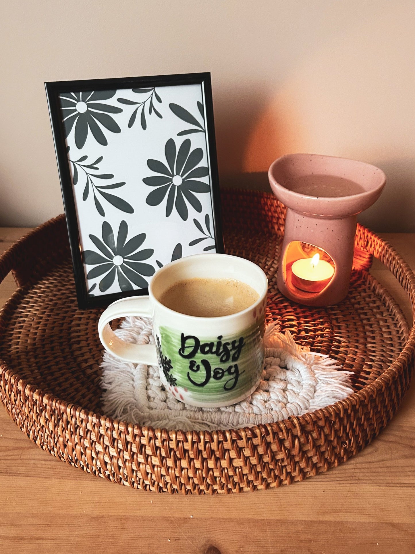 Floral and foliage illustration print