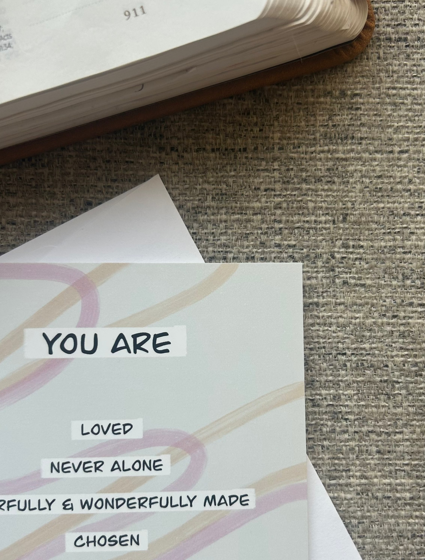 Promises of God Christian Card | You are Loved, Chosen, A child of God... Card | Bible Verse Card for Her/Him | Christian Friendship Gift