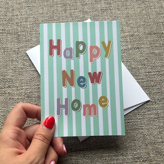 Happy new home card