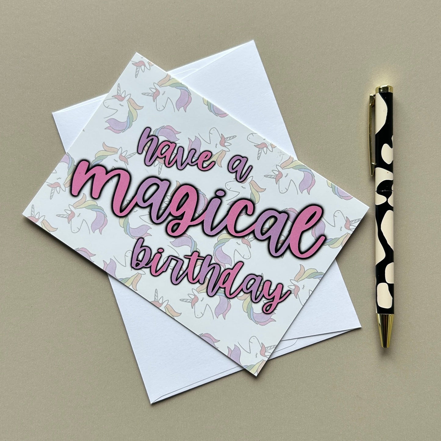 Unicorn birthday card - Have a magical birthday