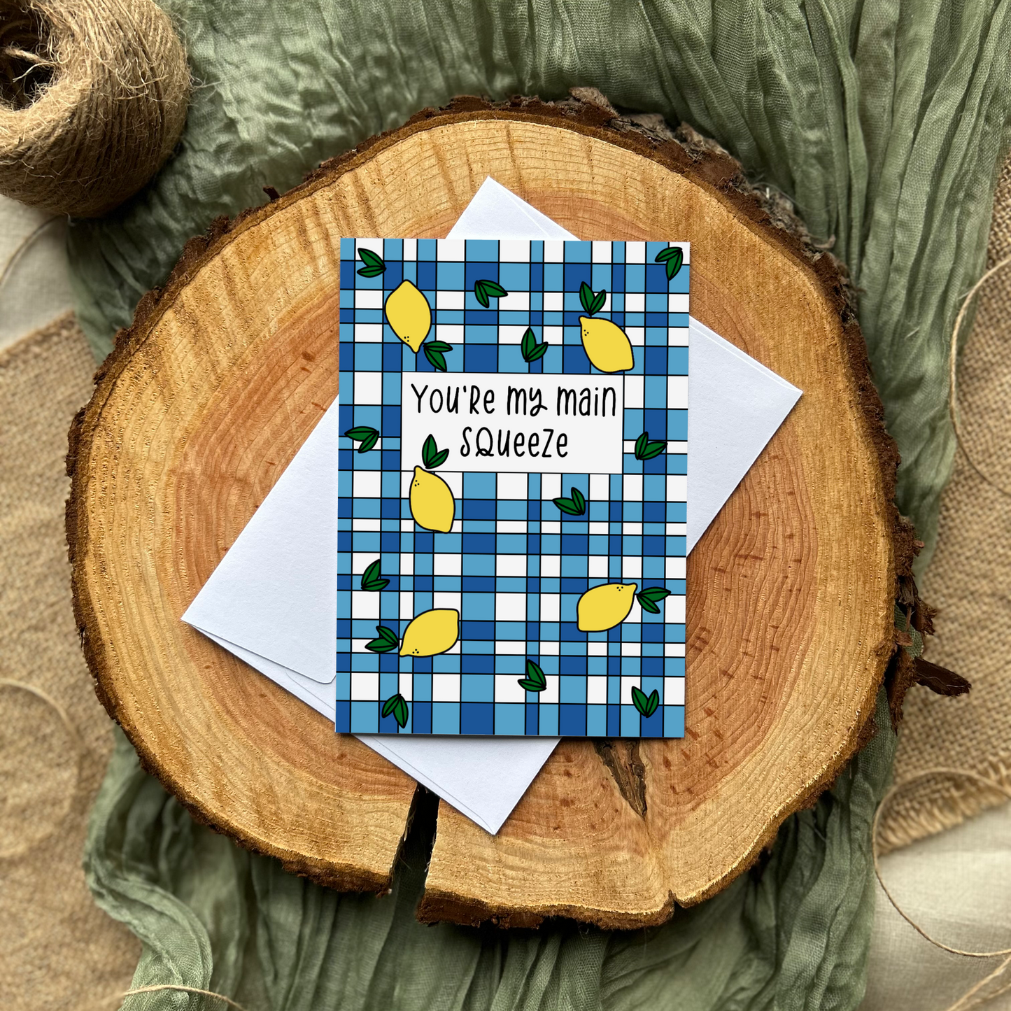 You're my main squeeze card (Blue)