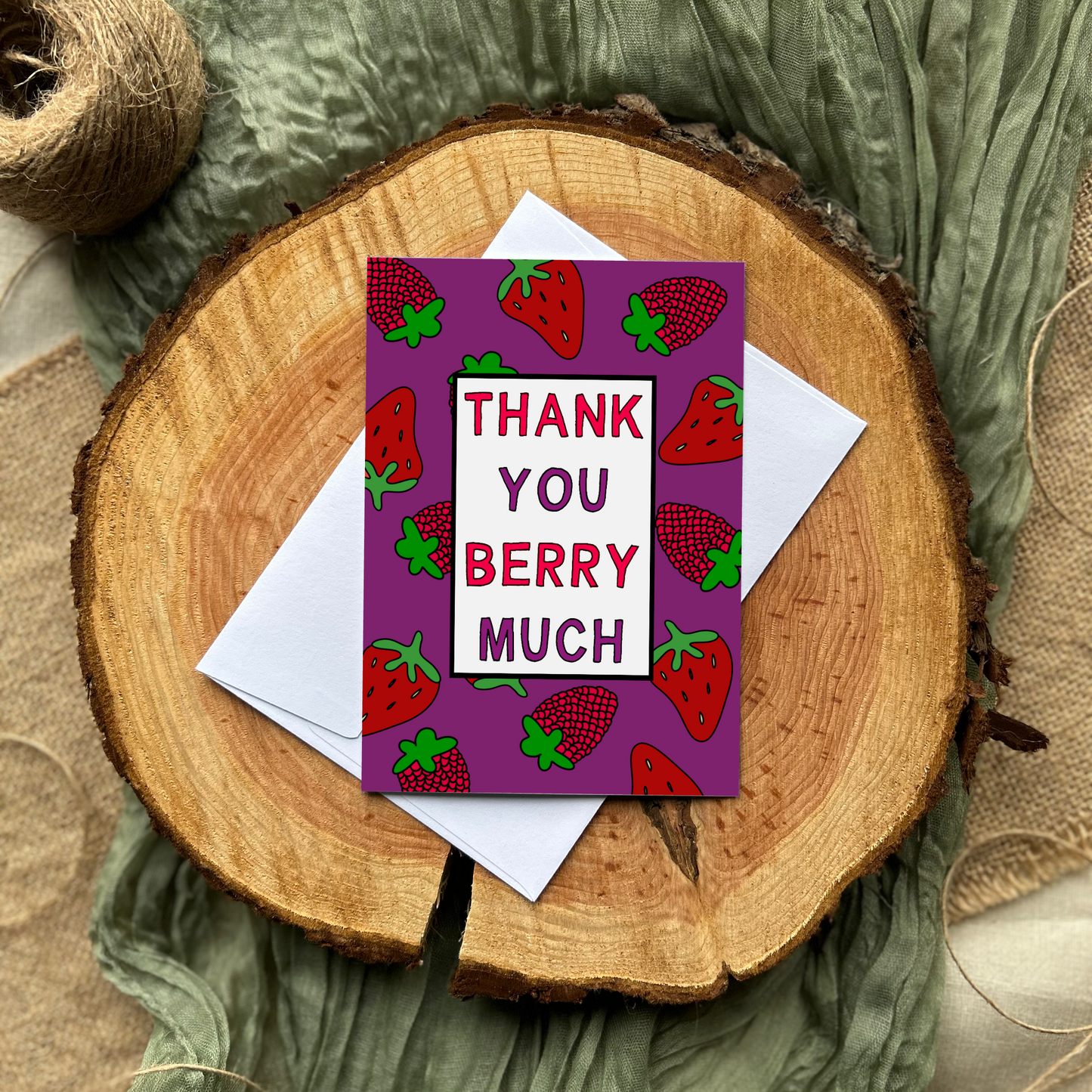 Thank you berry much card