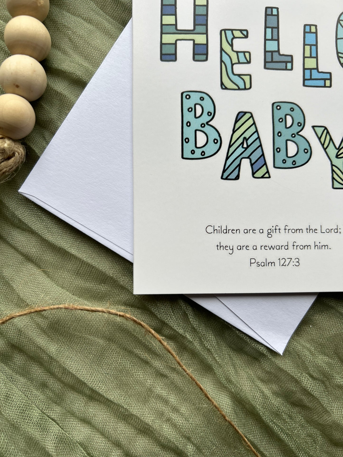 Hello Baby (Blue) (Psalm 127v3)
