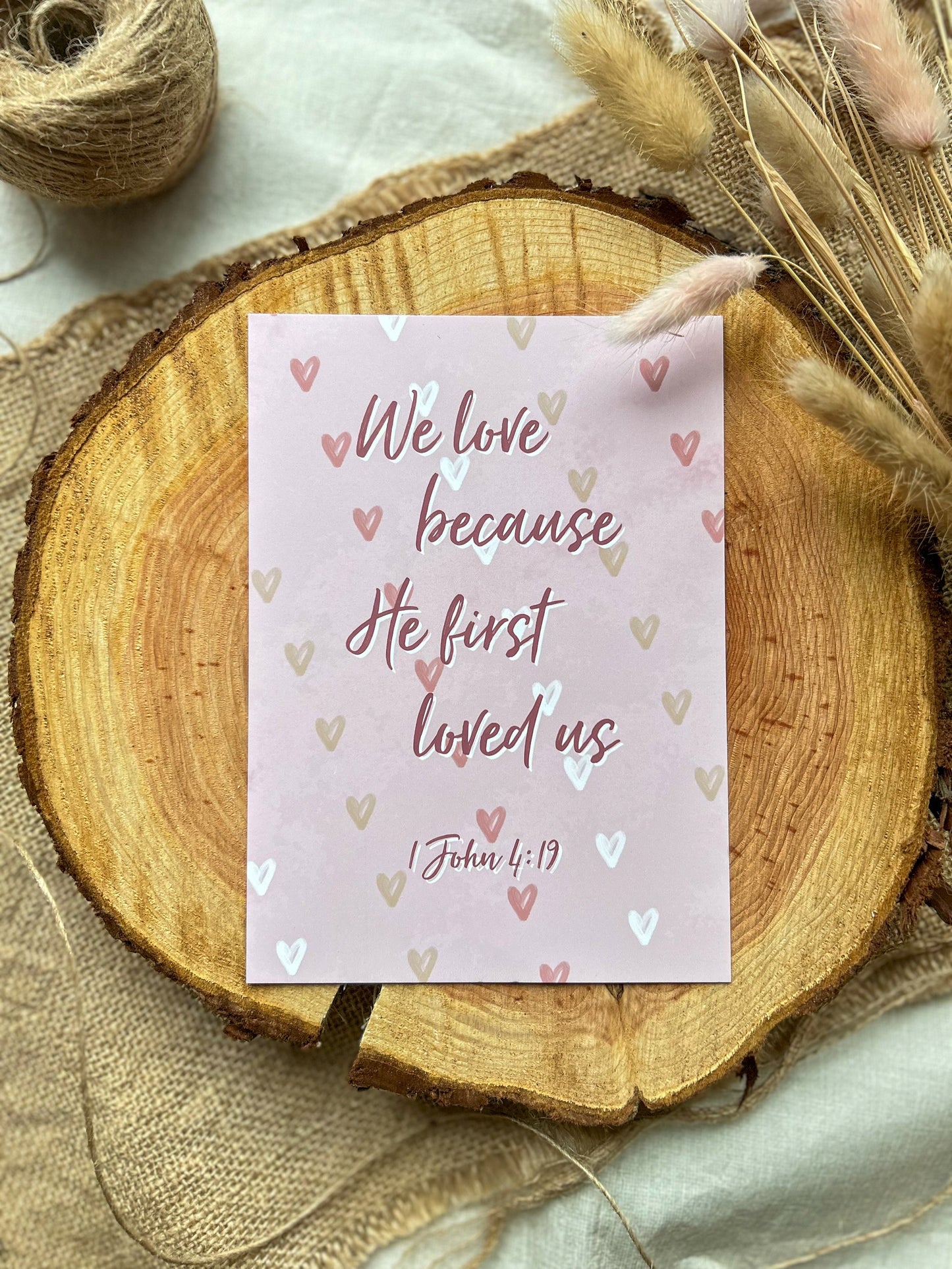 1 John 4v19 We loved because he first loved us.