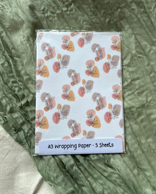 Abstract Foliage Wrapping Paper