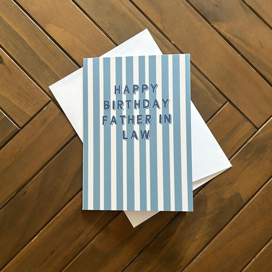 Happy Birthday Father in law - Birthday card