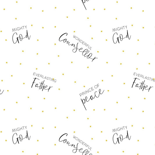 a2 wrapping paper wonderful counsellor mighty god prince of peace everlasting father