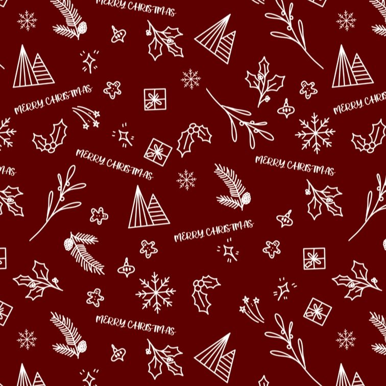 a2 wrapping paper christmas illustrations