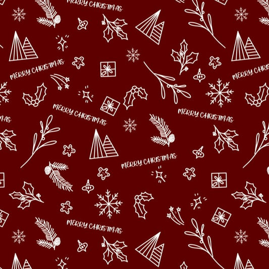 a2 wrapping paper christmas illustrations