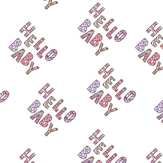 a2 wrapping paper hello baby design