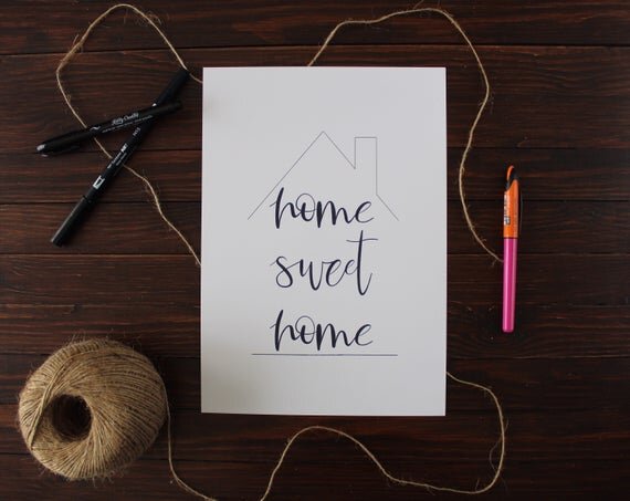 Home Sweet Home print