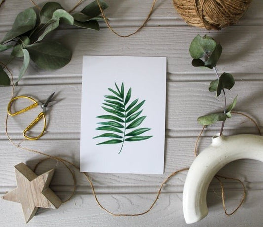 Palm leaf print