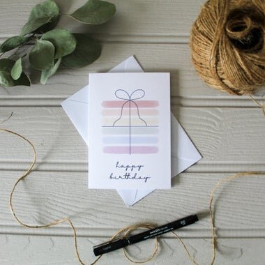 Birthday present card