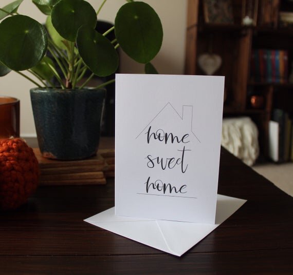 Home sweet home card