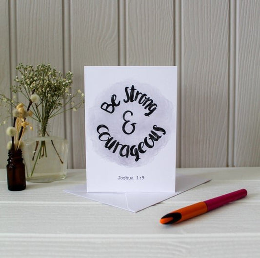 Bible Verse Card - Joshua 1 v 9