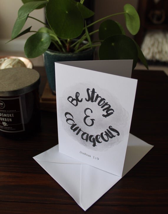 Bible Verse Card - Joshua 1 v 9