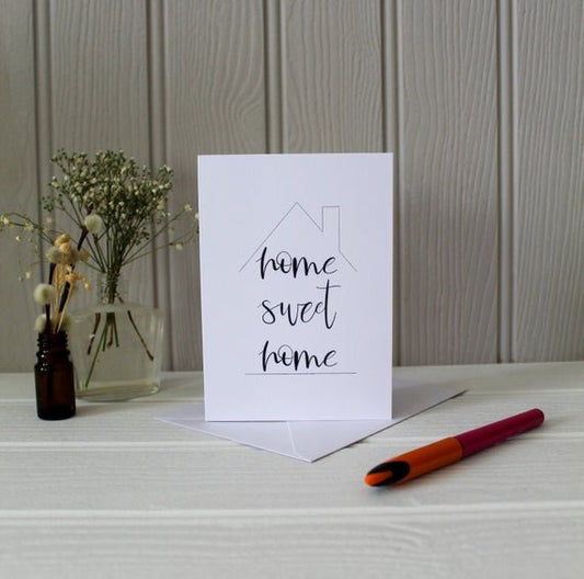 Home sweet home card