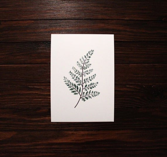 Fern leaf print