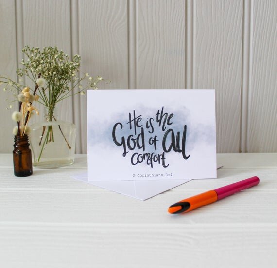 DISCONTINUED - Bible Verse Card - 2 Corinthians 3 v 4
