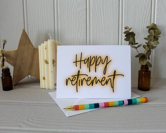 Happy retirement card
