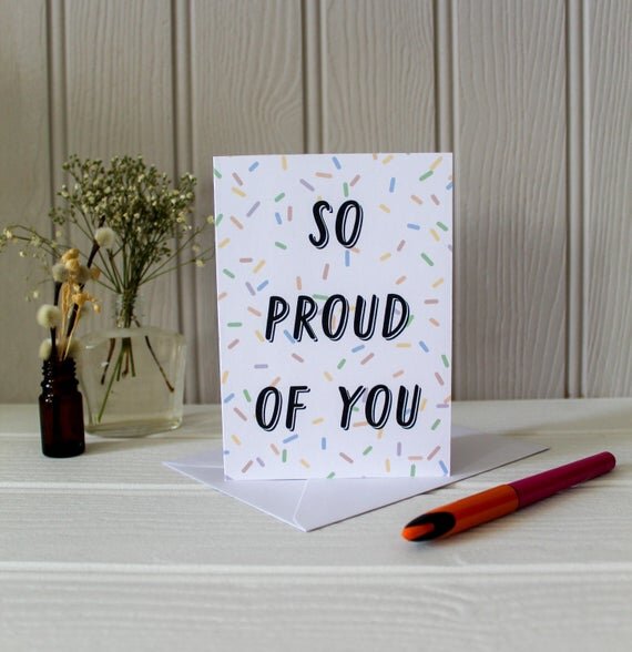 So proud of you card