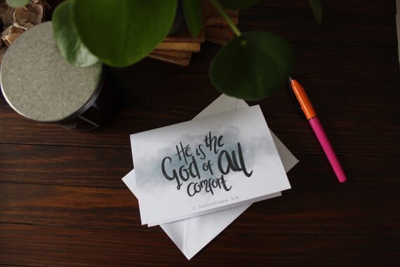 DISCONTINUED - Bible Verse Card - 2 Corinthians 3 v 4