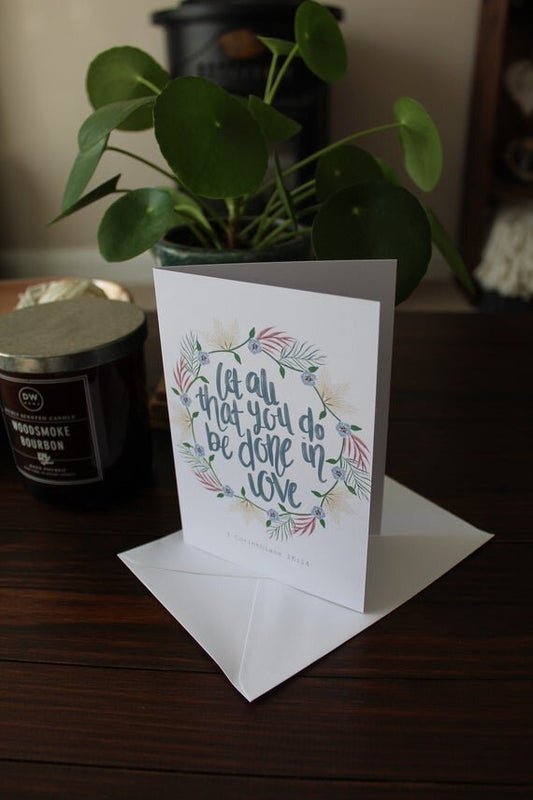 Bible Verse Card - 1 Corinthians 16 v 14