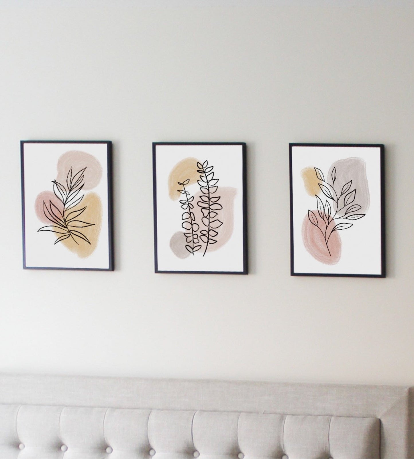 Abstract foliage art prints