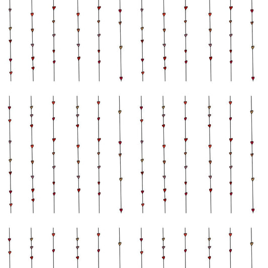 string of hearts wrapping paper