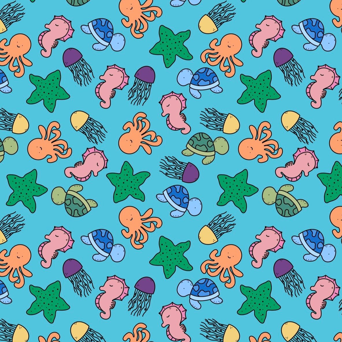 under the sea themed wrapping paper