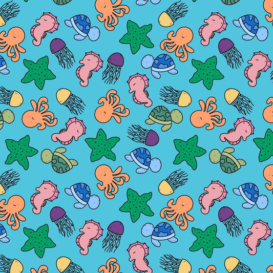 under the sea themed wrapping paper