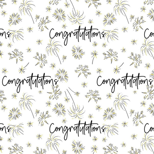 congratulations wrapping paper