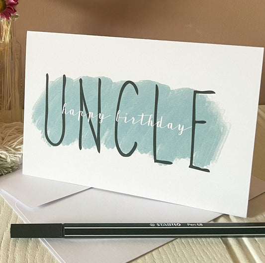 Happy Birthday Uncle - Birthday card