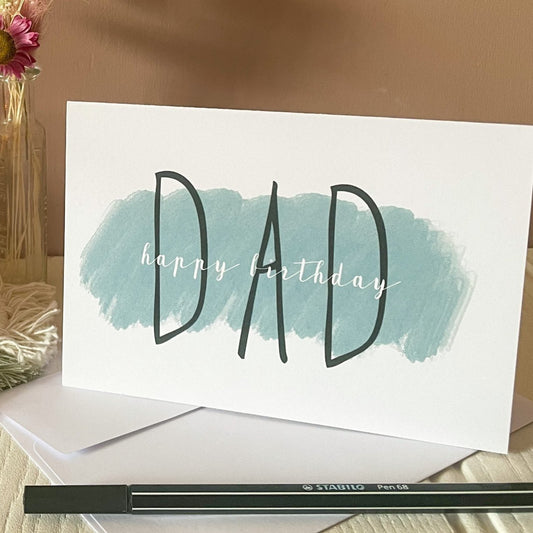 Happy birthday card for dad