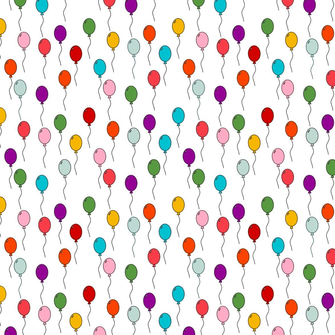balloons celebration wrapping paper