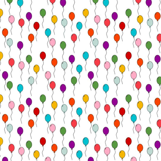 balloons celebration wrapping paper