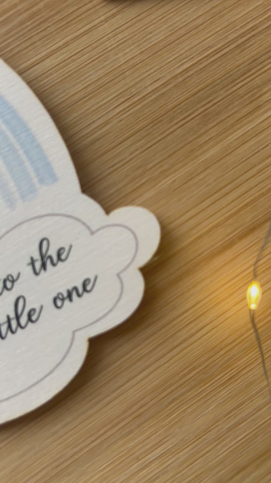 Welcome to the world BLUE Hanging Decoration (Rainbow)