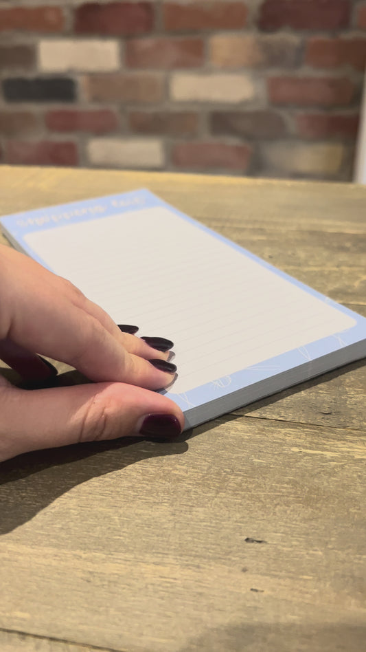 Shopping List Notepad